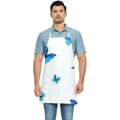 Butterfly-blue-phengaris Kitchen Apron by saad11