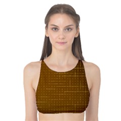 Anstract Gold Golden Grid Background Pattern Wallpaper Tank Bikini Top by Maspions