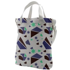 Seamless Pattern Geometric Texture Canvas Messenger Bag by Maspions