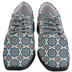 Abstract Mandala Seamless Background Texture Women Heeled Oxford Shoes