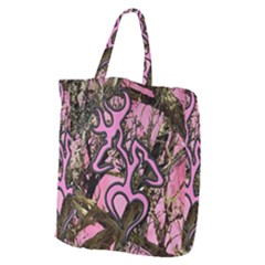 Pink Browning Deer Glitter Camo Giant Grocery Tote