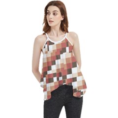Chromaticmosaic Print Pattern Flowy Camisole Tank Top by dflcprintsclothing