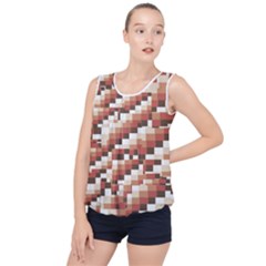 Chromaticmosaic Print Pattern Bubble Hem Chiffon Tank Top by dflcprintsclothing