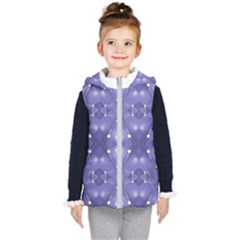 Couch Material Photo Manipulation Collage Pattern Kids  Hooded Puffer Vest by dflcprintsclothing