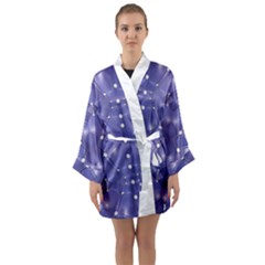 Couch Material Photo Manipulation Collage Pattern Long Sleeve Satin Kimono by dflcprintsclothing