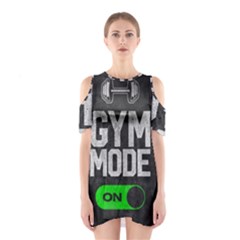Gym Mode Shoulder Cutout One Piece Dress by Store67