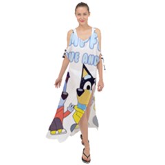 Stumpfest Bluey Maxi Chiffon Cover Up Dress