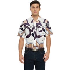 Bluey Funny Men s Short Sleeve Pocket Shirt 