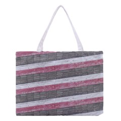 Vintage Vibrant Stripes Pattern Print Design Medium Tote Bag by dflcprintsclothing