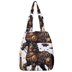 Steampunk Horse Punch 1 Center Zip Backpack by CKArtCreations