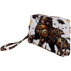 Steampunk Horse Punch 1 Wristlet Pouch Bag (small) by CKArtCreations