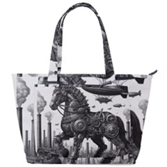 Steampunk Horse  Back Pocket Shoulder Bag  by CKArtCreations