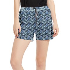 Blue Roses 1 Blue Roses 2 Women s Runner Shorts by DinkovaArt