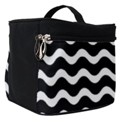 Wave Pattern Wavy Halftone Make Up Travel Bag (small)