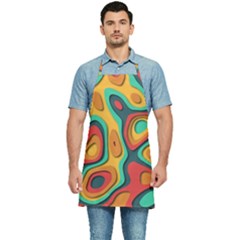 Paper Cut Abstract Pattern Kitchen Apron