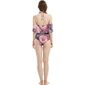 Vintage Floral Poppies Halter Flowy Bikini Set  View2