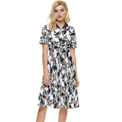 Barkfusion Camouflage Button Top Knee Length Dress by dflcprintsclothing