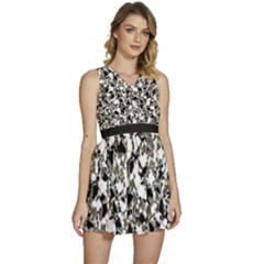 Barkfusion Camouflage Sleeveless High Waist Mini Dress