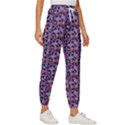 Trippy Cool Pattern Women s Cropped Drawstring Pants View3