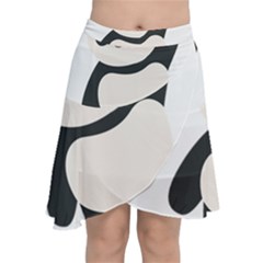 Hello Panda  Chiffon Wrap Front Skirt
