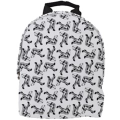 Erotic Pants Motif Black And White Graphic Pattern Black Backgrond Mini Full Print Backpack by dflcprintsclothing