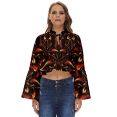 Year Of The Dragon Boho Long Bell Sleeve Top by MRNStudios