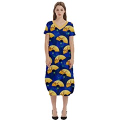 Asian Chinese  - Copy T-shirt Midi Dress With Pockets by DimSum