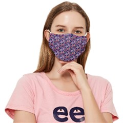 Trippy Cool Pattern Fitted Cloth Face Mask (adult)