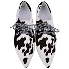 Cow Pattern Pointed Oxford Shoes