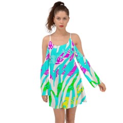 Animal Print Bright Abstract Boho Dress