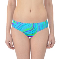 Pattern Swirl Pink Green Aqua Hipster Bikini Bottoms