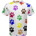 Pawprints Paw Prints Paw Animal Men s Cotton T-Shirt View1