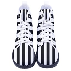 Stripes Geometric Pattern Digital Art Art Abstract Abstract Art Men s High-top Canvas Sneakers