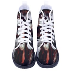 Melancholy Autumn Women s High-top Canvas Sneakers by MRNStudios