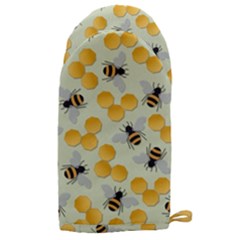 Bees Pattern Honey Bee Bug Honeycomb Honey Beehive Microwave Oven Glove