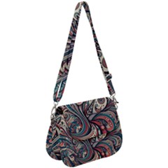 Paisley Print Musical Notes6 Saddle Handbag