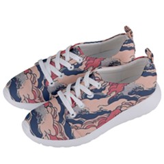 Waves Ocean Sea Water Pattern Rough Seas Digital Art Nature Nautical Women s Lightweight Sports Shoes