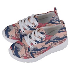 Waves Ocean Sea Water Pattern Rough Seas Digital Art Nature Nautical Kids  Lightweight Sports Shoes