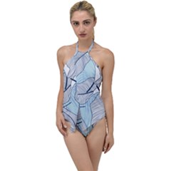 Tropical Flower Seamless Pattern Go With The Flow One Piece Swimsuit