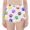 Pawprints Paw Prints Paw Animal High-Waisted Bikini Bottoms View1