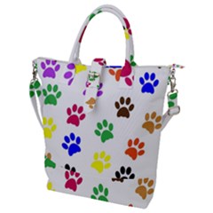 Pawprints Paw Prints Paw Animal Buckle Top Tote Bag by Apen
