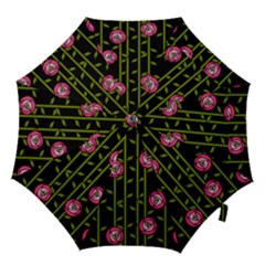 Abstract Rose Garden Hook Handle Umbrellas (medium)