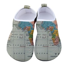 Vintage World Map Women s Sock-style Water Shoes