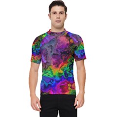 Pride Marble Men s Short Sleeve Rash Guard by MRNStudios