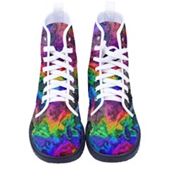 Pride Marble Women s High-top Canvas Sneakers by MRNStudios