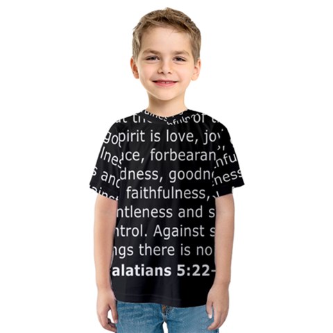 Galatians 5 Kids  Sport Mesh T-shirt by RiverRootz