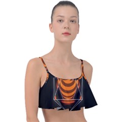 Geometry Frill Bikini Top