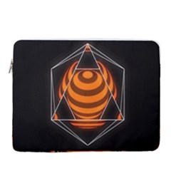 Geometry 15  Vertical Laptop Sleeve Case With Pocket