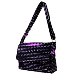 Purplestars Full Print Messenger Bag (l) by Sparkle