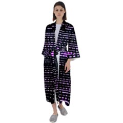 Purplestars Maxi Satin Kimono